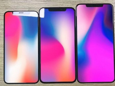 Ba mô hình được cho là của ba mẫu iPhone 2018. (Nguồn: Ben Geskin /Twitter)