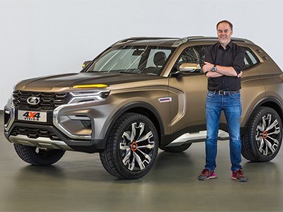 Lada 4x4 Vision Concept ra mắt tại triển lãm xe hơi Moskva, Nga 2018.