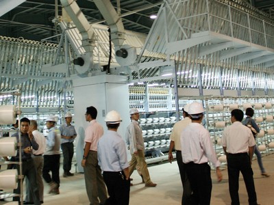 Bên trong Nhà máy Sản xuất xơ sợi Polyester Đình Vũ