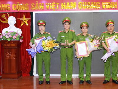 Triển khai quyết định của Bộ Công an về công tác tổ chức, cán bộ