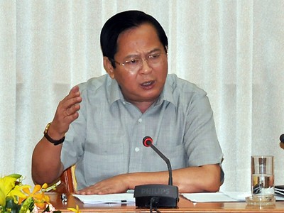 Ông Nguyễn Hữu Tín trong buổi làm việc năm 2014.