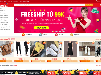 Trang bán hàng của Sen Đỏ.