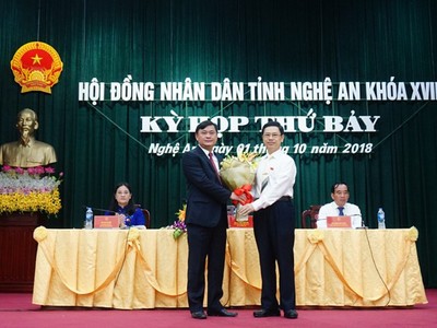 Thủ tướng Chính phủ phê chuẩn kết quả bầu cử bổ sung, miễn nhiệm chức vụ Chủ tịch UBND tỉnh Nghệ An nhiệm kỳ 2016-2021.