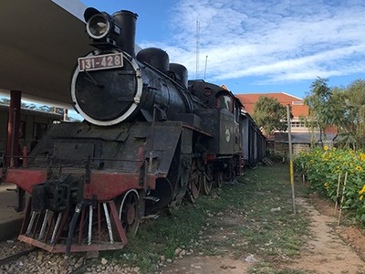 Ga Đà Lạt còn dấu tích tuyến đường sắt răng cưa được người Pháp xây dựng. Ảnh: Đoàn Loan. 
