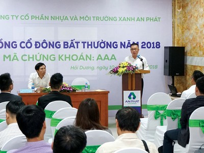 Nhựa và Môi trường Xanh An Phát (AAA) sẽ huy động 400 tỷ đồng trái phiếu kèm chứng quyền