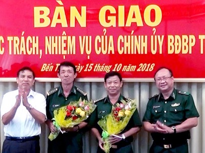 Bộ đội Biên phòng Bến Tre có Chính ủy mới