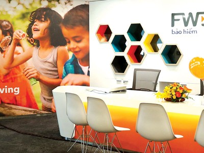 Không gian làm việc tại một văn phòng của FWD Việt Nam.