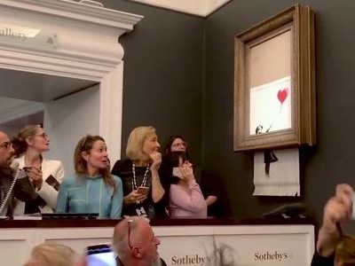 Bức tranh 1,4 triệu USD bị cắt vụn ngay sau khi đấu giá