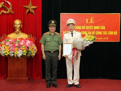 Trao quyết định bổ nhiệm Chánh Thanh tra Bộ Công an