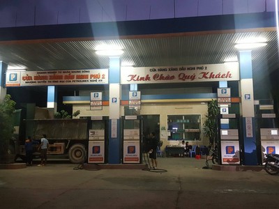 Cửa hàng xăng dầu Nghi Phú 2 nơi xảy ra sự việc.
