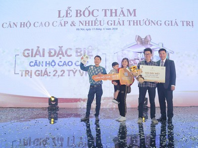 Đã tìm ra chủ nhân của giải thưởng căn hộ cao cấp 2,2 tỷ đồng tại Imperia Sky Garden