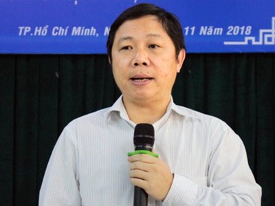 Giám đốc Sở TTTT Dương Anh Đức tại buổi họp báo chiều 28/11. Ảnh: Dương Trang.