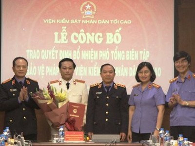 Viện Kiểm sát Nhân dân Tối cao tiếp nhận, bổ nhiệm nhân sự