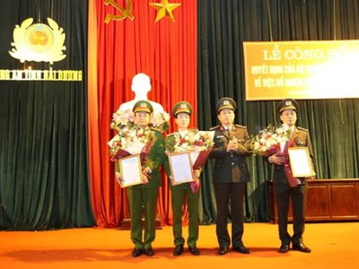 Công bố quyết định của Bộ Công an về công tác cán bộ