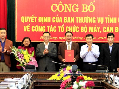 Hà Giang sáp nhập Văn phòng các ban đảng về Văn phòng Tỉnh ủy