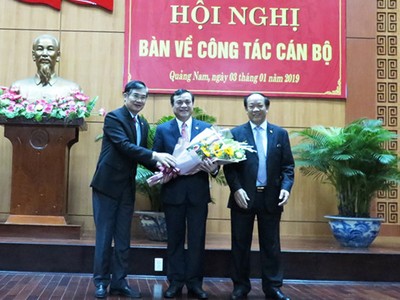 Ông Phan Việt Cường nhận nhiệm vụ Bí thư Tỉnh ủy Quảng Nam.