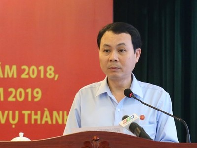 Chủ nhiệm Ủy ban Kiểm tra Thành ủy Nguyễn Văn Hiếu. Ảnh:SGGP.