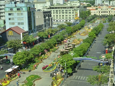 TP.HCM tổ chức nhiều chương trình chào đón Tết Kỷ Hợi 2019. Trong ảnh: Đường hoa Nguyễn Huệ 2018 (ảnh: Đình Thảo).