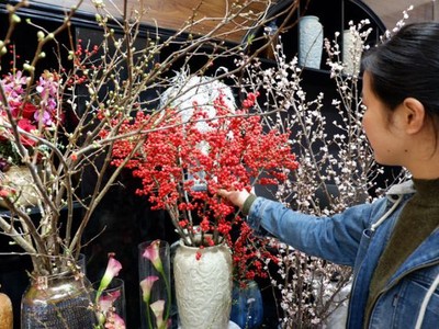 Giá tiền triệu mỗi bình hoa nhập.