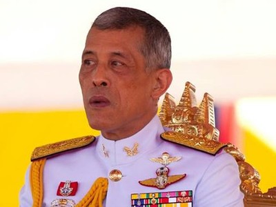 Quốc vương Maha Vajiralongkorn, 66 tuổi, dự kiến đăng quang vào đầu tháng 5. Ảnh:AFP.
