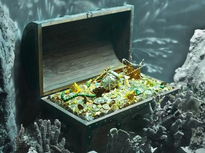 Kho báu khổng lồ đang nằm trên một con tàu Tây Ban Nha bị đắm trong cơn bão năm 1715. (Nguồn: Getty Images).