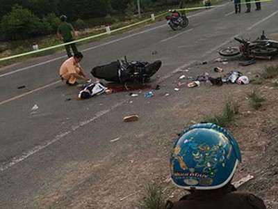 Hiện trường một vụ tai nạn tại Đà Lạt ngày đầu kỳ nghỉ tết.