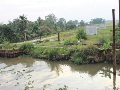 Vướng về vốn, mặt bằng Dự án cao tốc Trung Lương - Mỹ Thuận tiến triển khá chậm. Ảnh: A.M.