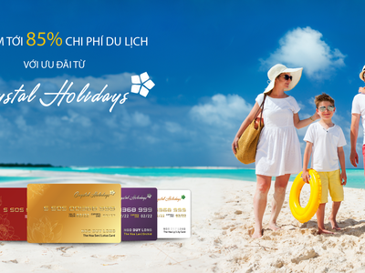 Chủ thẻ PVcomBank MasterCard được nhận ưu đãi lên tới 85% chi phí du lịch với chương trình “Nghỉ dưỡng hạng sang, chẳng màng về giá” do Crystal Holidays và PVcomBank phối hợp thực hiện.