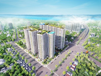 Dự án Imperia Sky Garden trải dài trên mặt đường lớn Minh Khai.