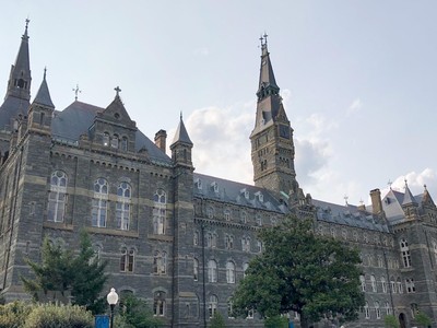 Khuôn viên trường đại học Georgetown ở Washington, DC, Mỹ. (Ảnh: AFP/TTXVN)