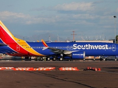 Máy bay Boeing 737 MAX 8 của hãng hàng không Mỹ Southwest Airlines tại Arizona ngày 13/3. Ảnh: AFP.