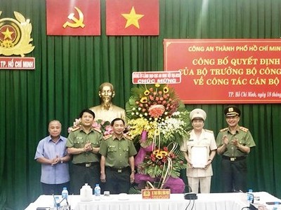 Công bố quyết định của Bộ trưởng Công an về công tác cán bộ