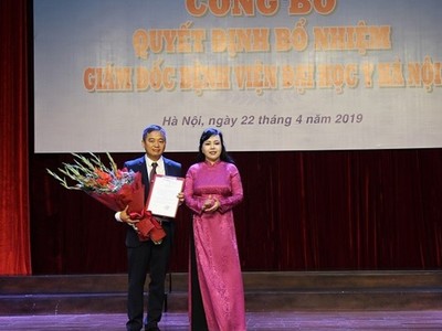 PGS.TS Nguyễn Lân Hiếu giữ chức Giám đốc Bệnh viện Đại học Y Hà Nội