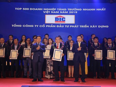 Tập đoàn DIC đạt Top 20 doanh nghiệp bất động sản tăng trưởng nhanh nhất Việt Nam năm 2019