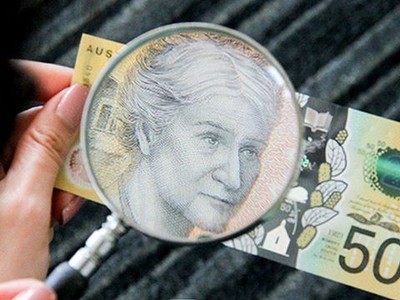 Tờ tiền polymer 50 AUD mới phát hành của Úc bị sai chính tả.