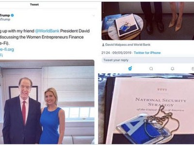 Bức ảnh gây tranh cãi của cô Ivanka (Ảnh: Twitter).