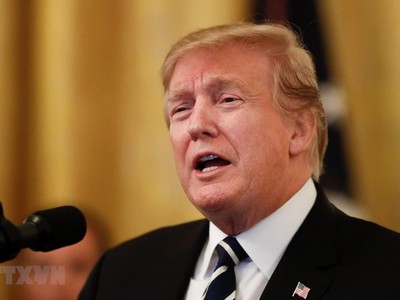 Tổng thống Mỹ Donald Trump. (Ảnh: THX/TTXVN).