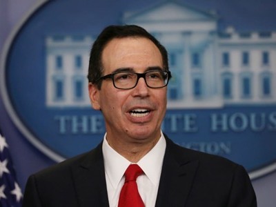 Bộ trưởng Tài chính Mỹ Steven Mnuchin. Ảnh: Reuters.