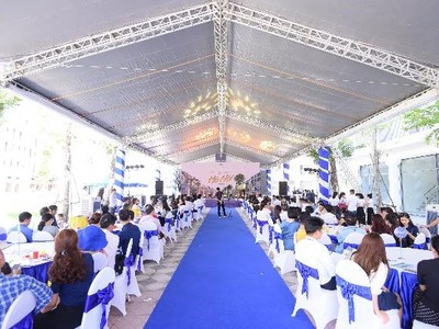 Sự kiện được diễn ra trong không gian trang trọng ngay tại khu vực Phố đi bộ - Dự án The Manor Central Park.