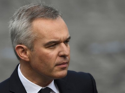 Bộ trưởng Môi trường Pháp Francois de Rugy trong lễ duyệt binh mừng quốc khánh tại Paris hôm 14/7. Ảnh: AFP.