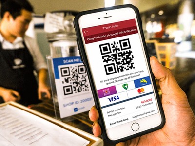 QR code - một hình thức thanh toán hiện đại cho người tiêu dùng.