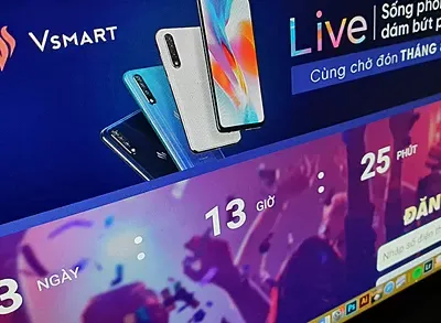 Thông tin về điện Vsmart Live xuất hiện trên một trang thương mại điện tử. Thời gian đếm ngược tới thời điểm ra mắt sản phẩm là 3 ngày..