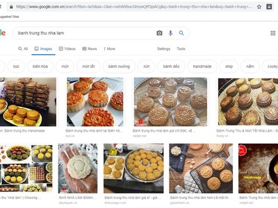 Rất nhiều trang web giới thiệu bánh trung thu nhà làm.