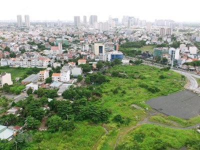 Khu tái định cư 160 ha Khu đô thị mới Thủ Thiêm. (Ảnh: Quang Nhựt/TTXVN).