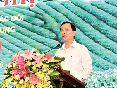 Phó Thống đốc NHNN Đào Minh Tú phát biểu chỉ đạo tại Hội nghị.