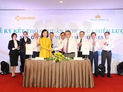 Sun Group ký kết thỏa thuận hợp tác chiến lược với Vietnam Airlines