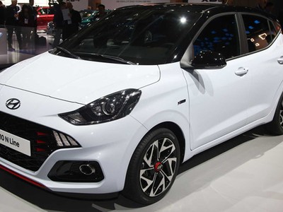 Hyundai i10 N-Line sở hữu ngoại hình thể thao hầm hố.