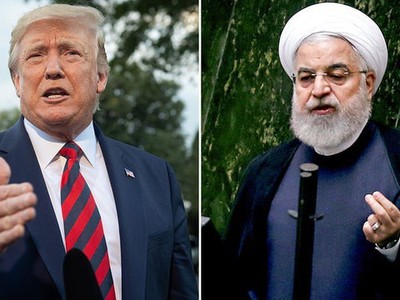 Cuộc gặp gỡ được trông đợi giữa Tổng thống Mỹ D.Trump (trái) và người đồng nhiệm Iran Hassan Rouhani sẽ không thể diễn ra trong một tương lai gần? Ảnh: Getty.