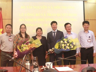 Tổng cục Quản lý đất đai có 2 Phó Tổng cục trưởng mới.