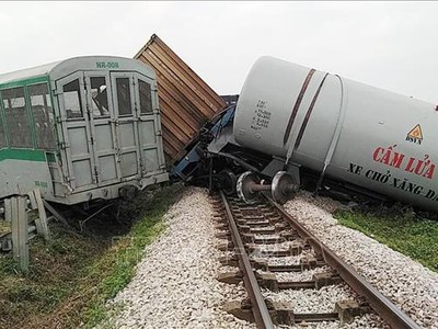 Hiện trường vụ tai nạn. Ảnh: TTXVN phát.